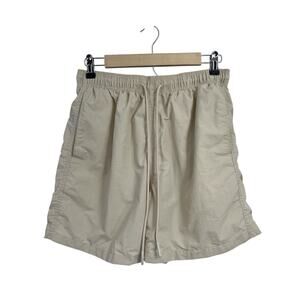 Standard Cloth Urban Outfitters Beige Nylon Swim Trunks Mens Medium